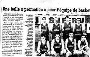 Montée en R3 des seniors masculins, mai 2001.