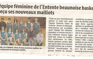 Remise de maillots, seniors féminines.